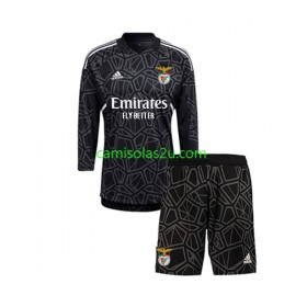 Camisolas de futebol Sport Lisboa e Benfica Guarda Redes Criança Equipamento Alternativa 2022/23 Manga Comprida